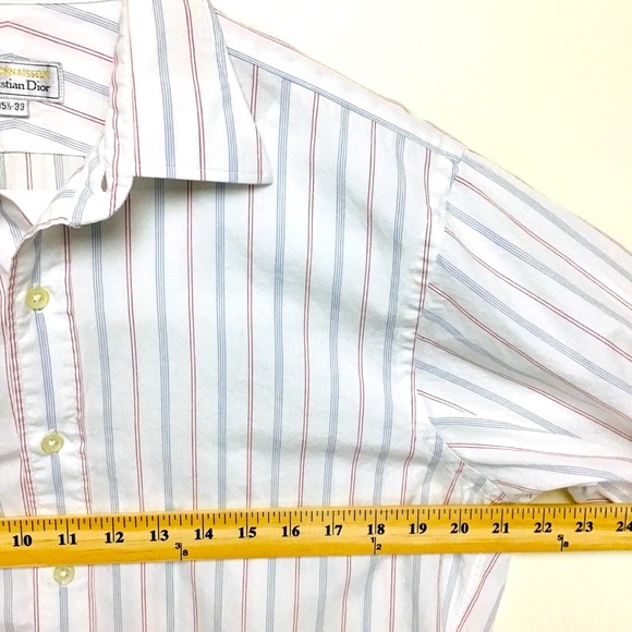 Christian Dior Le Connaisseur made in USA mens long sleeve button up shirt 15.5 - Picture 6 of 9